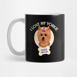 Cute Dog - I Love My Yorkie Mug